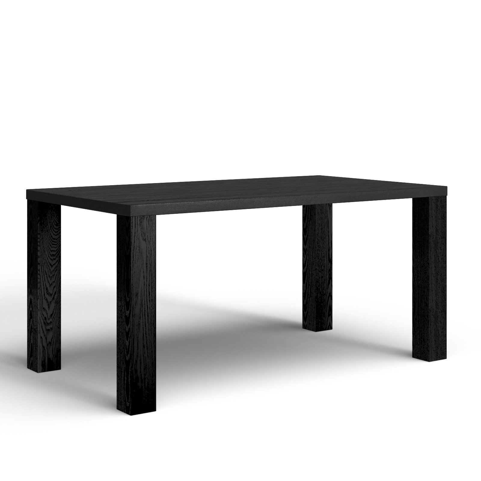 Carson 63" Dining Table, Black, 30" H x 63" L x 35.5" W