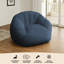 Pouf Big Joe Cloudberry, assise structurée en mousse, motif bouclé Teddy, bleu ardoise, pour adultes-118316755-134924385