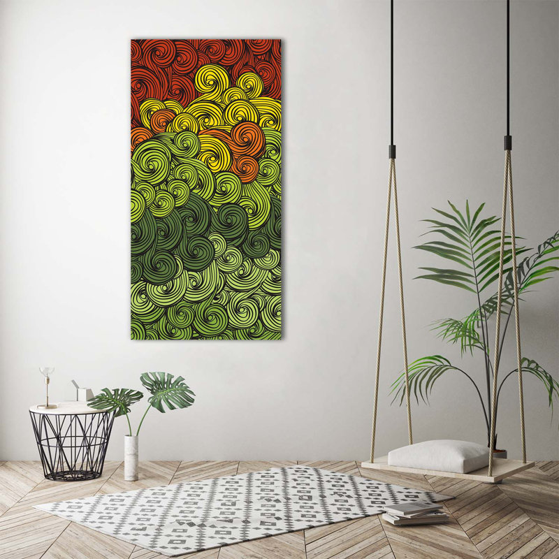 Colourful Waves - Wrapped Canvas Print