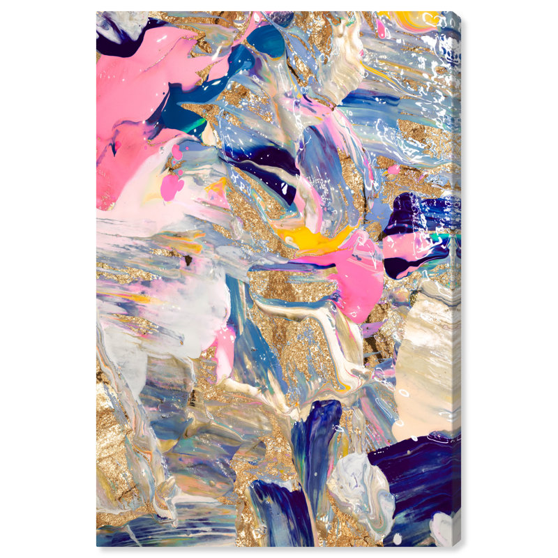 «Getting To Know You Gold», impression sur toile, H 15 po x l 10 po, Toile tendue, Sans cadre