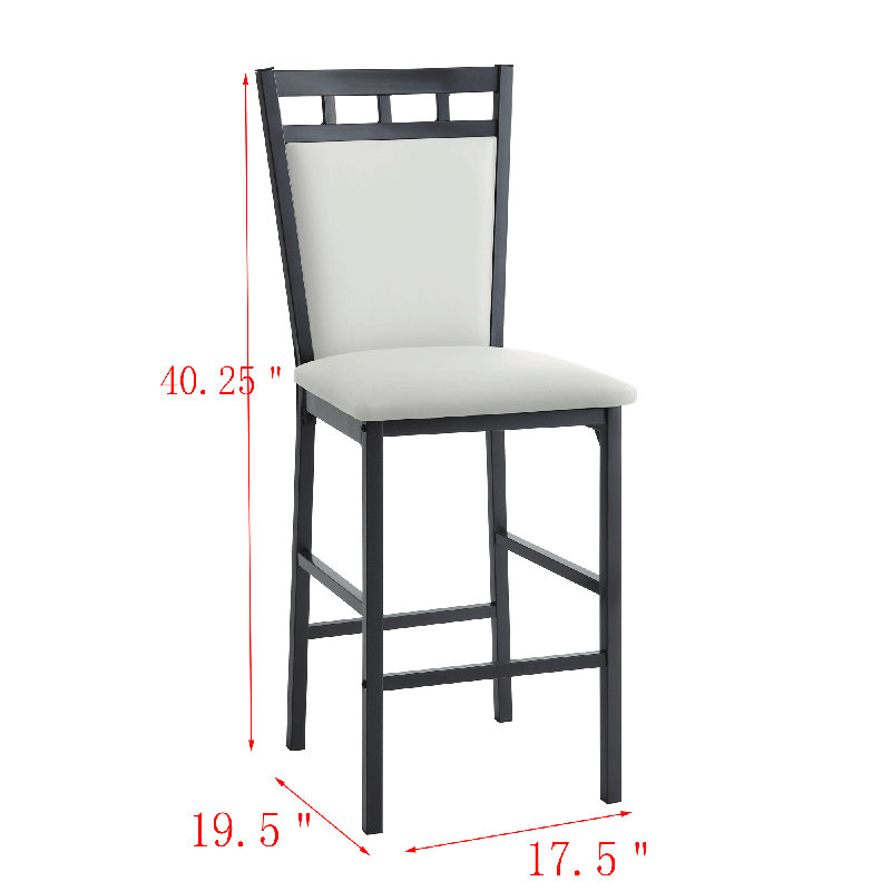 Jaffrey 4 - Person Marble Top Four Leg Dining Set, White