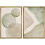 «Dynamic White Brushstroke Abstract», 2 pièces sur toile-98464659-98464662