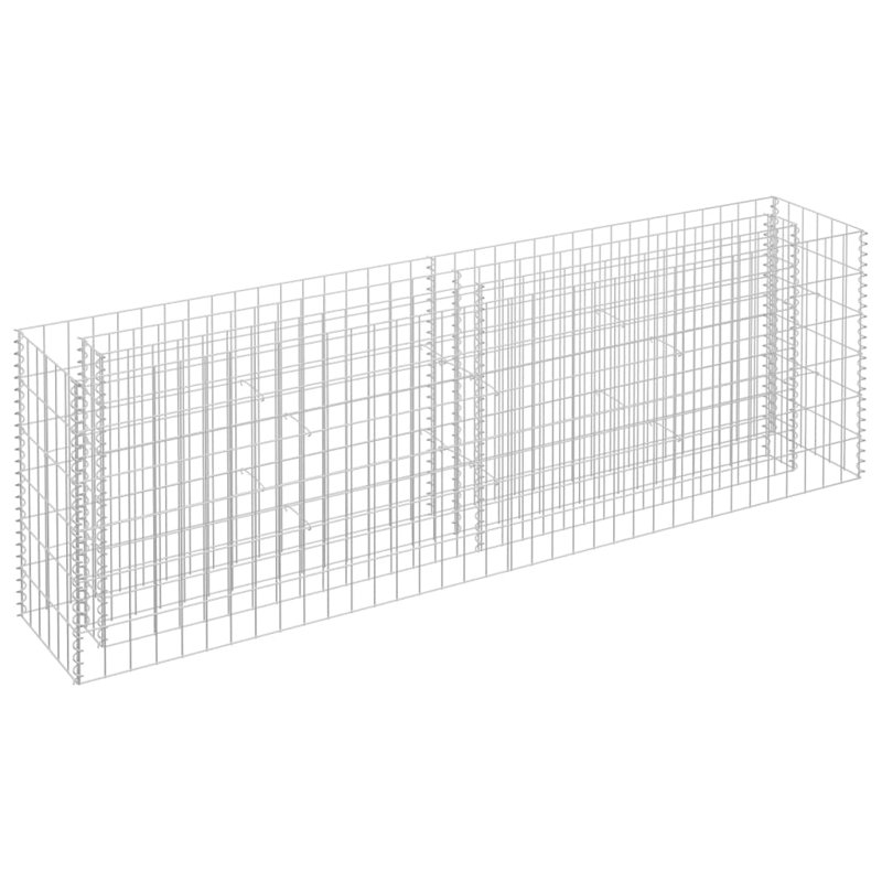 Jardinière surélevée Gabion, H 23,6 po x l 70,9 po x P 11,8 po