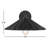Lilliana Armed Sconce in Matte Black-1247417043
