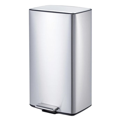Poubelle de cuisine en acier inoxydable de 40 L / 10,6 gal, couvercle à fermeture douce, filtre désodorisant
