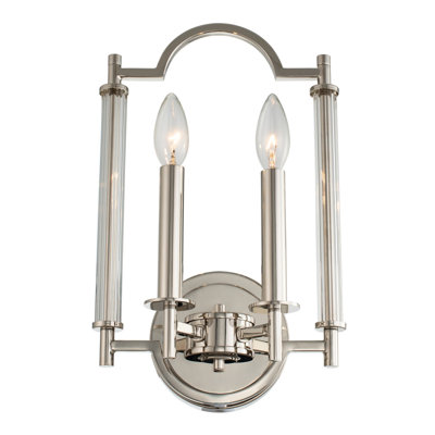 Provence 2 LT Polished Nickel Wall Sconce Kalco