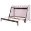 Lit simple TG avec lit gigogne simple, tablette, tente et lumière, espresso-129514898