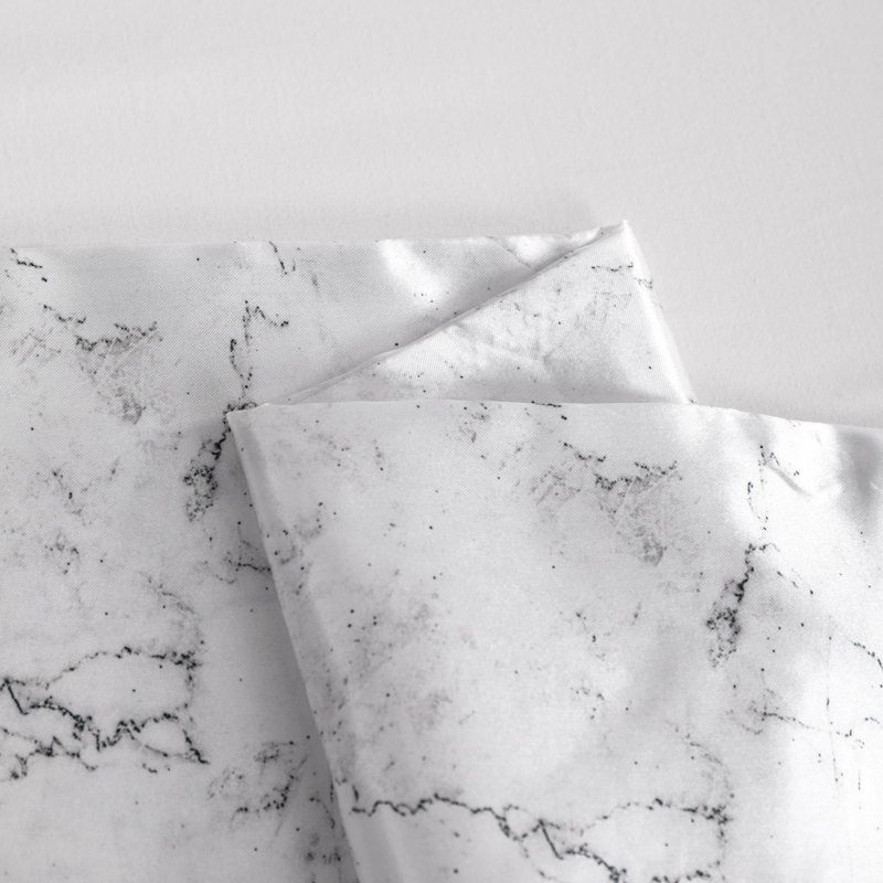 Pillowcases, Satin Pillowcases for Hair and Skin, White Marbling With Envelope Closure - NTBAY, Standard Pillowcase