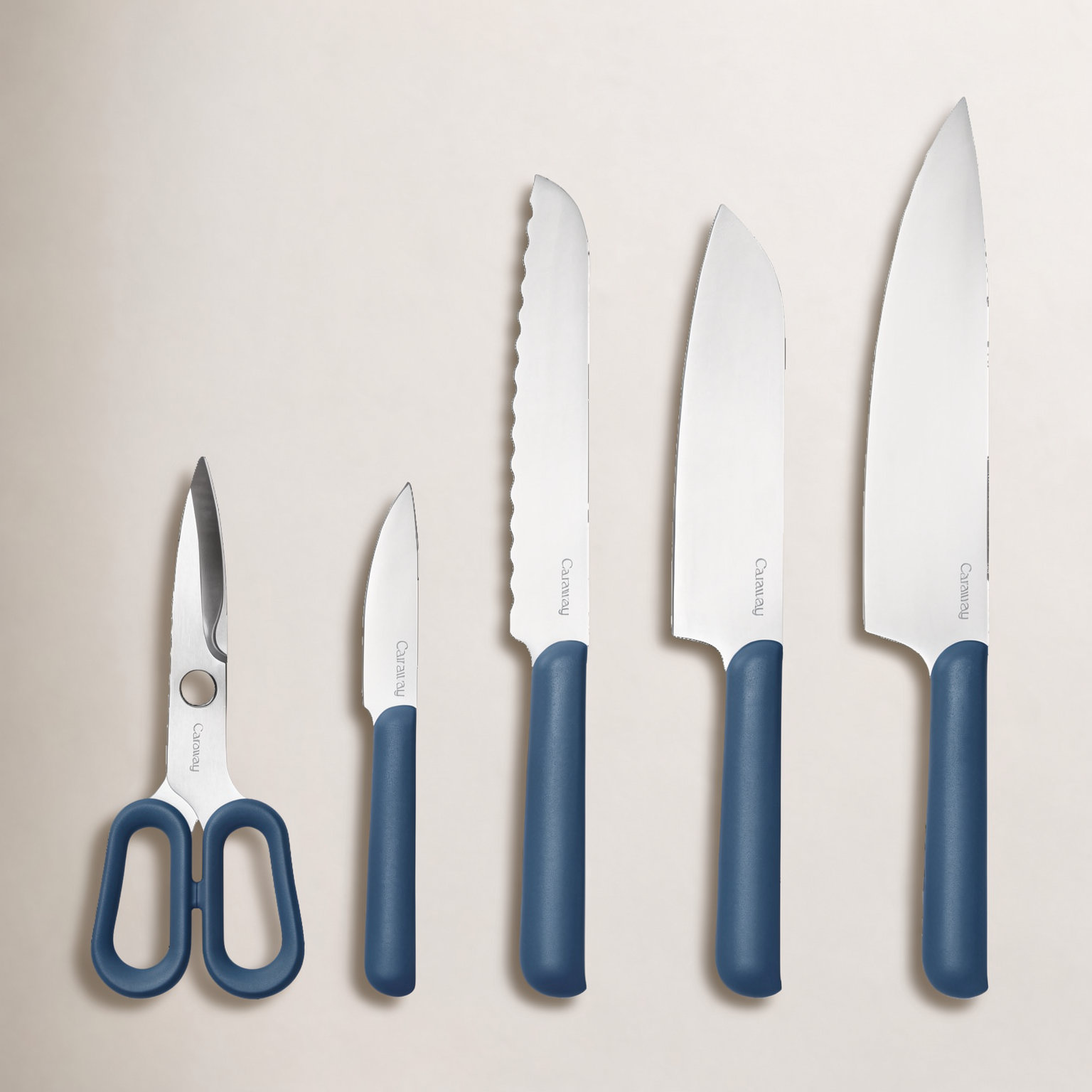 Caraway 5-Piece Knife Set, Navy