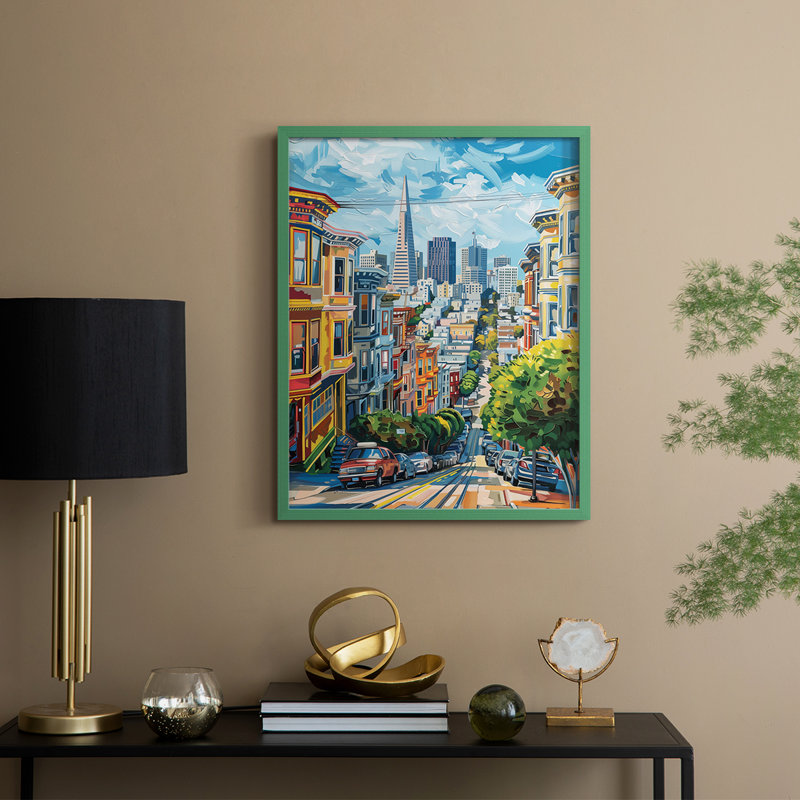 "Paysages de la série Cccxxxix", Vert, H 21 po x l 17 po