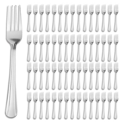 Ensemble de 60 fourchettes de table en acier inoxydable de qualité supérieure - Collection complète pour la maison et le divertissement