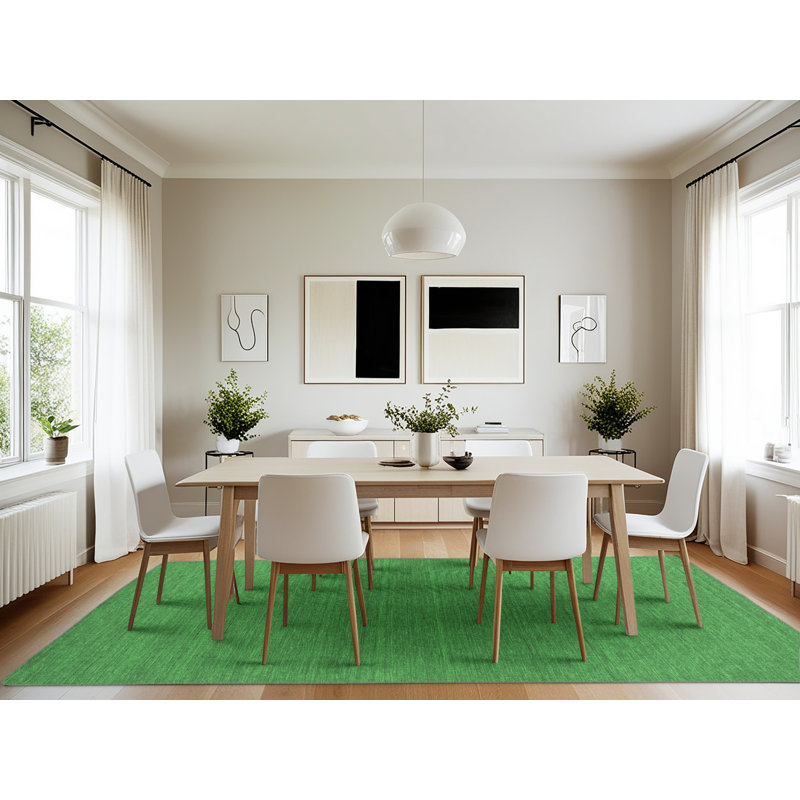 Aniyan Washable Abstract Indoor Rug, Rectangle 7' x 10'