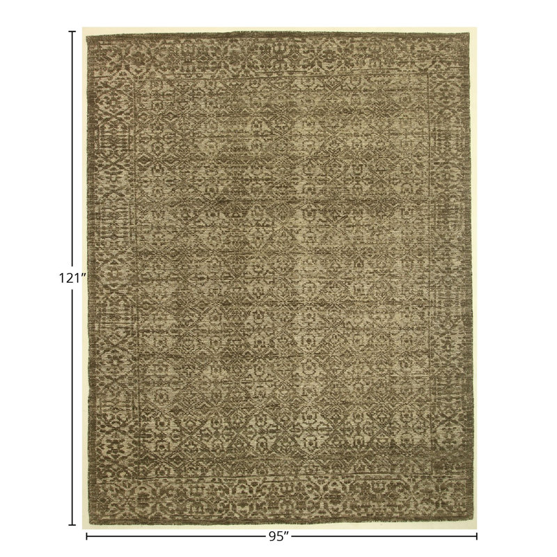 Hand Knotted Abstract Area Rug