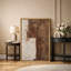 Style Mid-Century brun foncé, formes abstraites neutres, grand cadre rustique, décor minimaliste M20-119461019-101791374-101791377