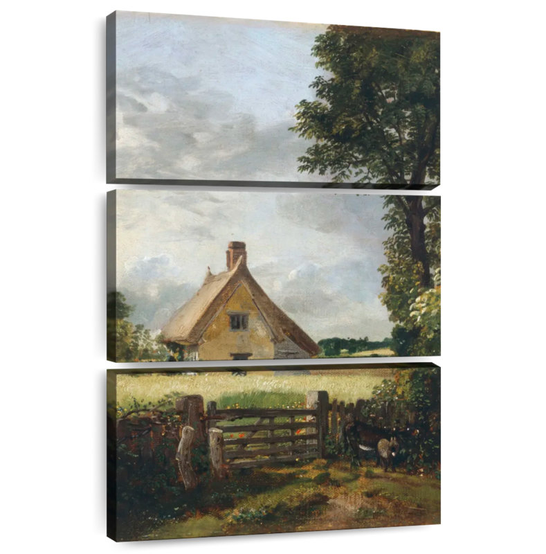 Lilie A Cottage In A Cornfield, 38" H x 24" W