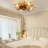 Low Profile Caged Ceiling Fan with Lights Remote Control