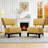 2-Pieces Subtle Abstract Textured Fabric Accent Chair-123044703