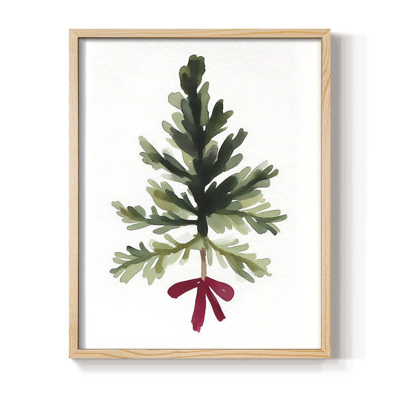 Christmas Holiday Art DCCXC Framed Print - Solid Wood, 21" H x 17" W, Natural