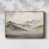 Toile avec cadre flottant or