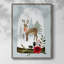 Snow Globe Village III, reproduction encadrée - bois massif-777308654