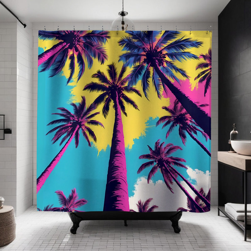 Rideau de douche Ellen Plam Trees