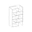 Rhiannan 187.7cm H Geometric Bookcase-2058305005-2098400823