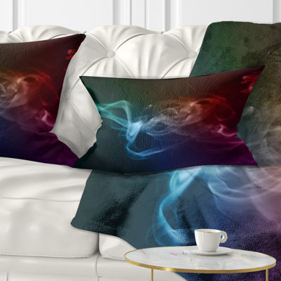  Coussin lombaire Abstract Smoke Waves