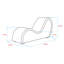 Faux Leather Chaise Lounge-122627797