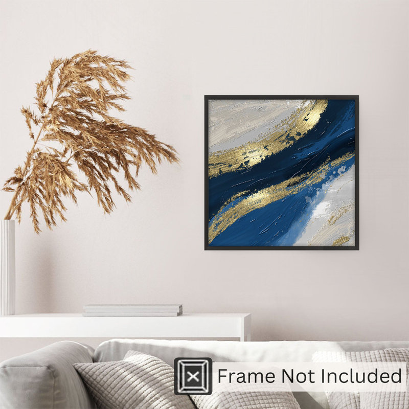 «Abstract Infinite Love Square», reproduction d'art moderne sans cadre, H 28 po x l 28 po
