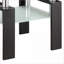 Table basse avec plateau en verre noir Samantha - facile à nettoyer et polyvalente