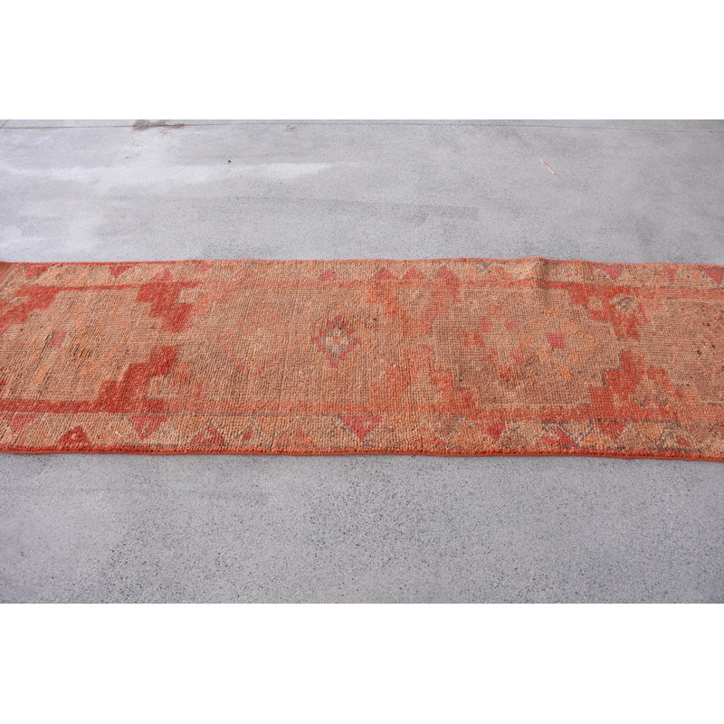 Tapis de couloir rétro en laine 31,5 x 125,2 pouces