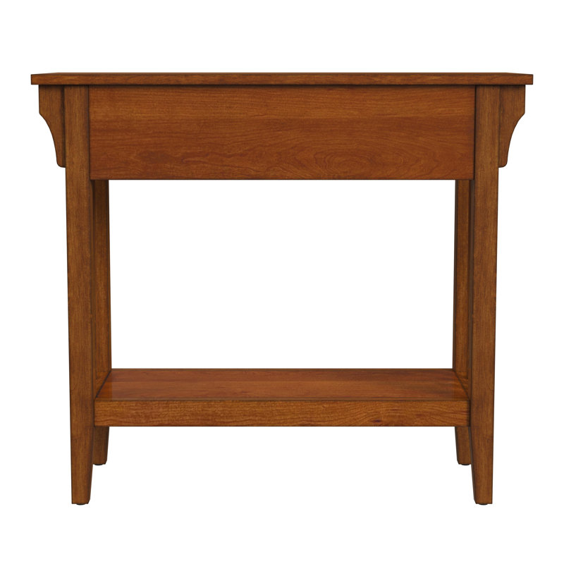 Larina Burl 2- Drawer Console Table, Light Brown