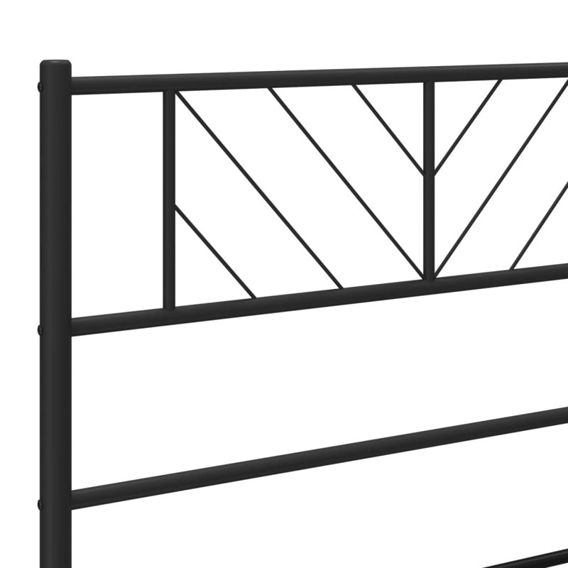 Nelvie Metal Bed, Double (4'6), Black