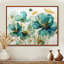 «Teal Green Organic croissance - Abstract Botanicals», art mural-743578364-799435659