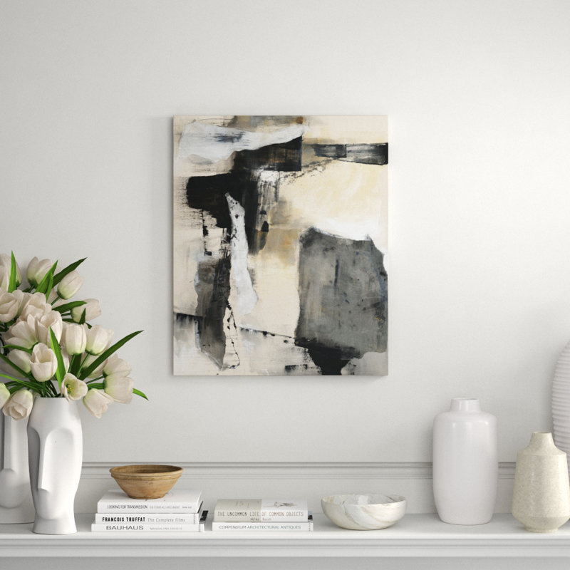 Allude Print by Barclay Butera, 48" H x 40" W, Hand Embellishment Texture