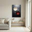 Art mural sur toile en céramique blanche et rouge-1486282318