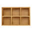 2 Pack Bamboo Tea Bag Organizer, Wood Hot Tea Bag Drawer Storage Organizer Holder With 6 Compartments, Tea Chest Box