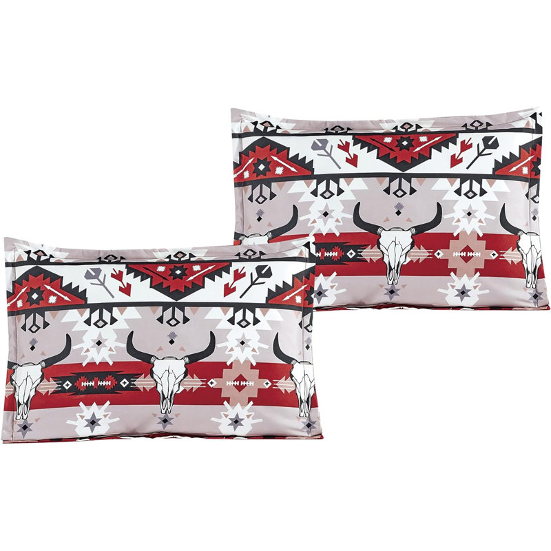 Ensemble d'édredon en polyester , Édredon pour grand lit + 2 taies décoratives pou