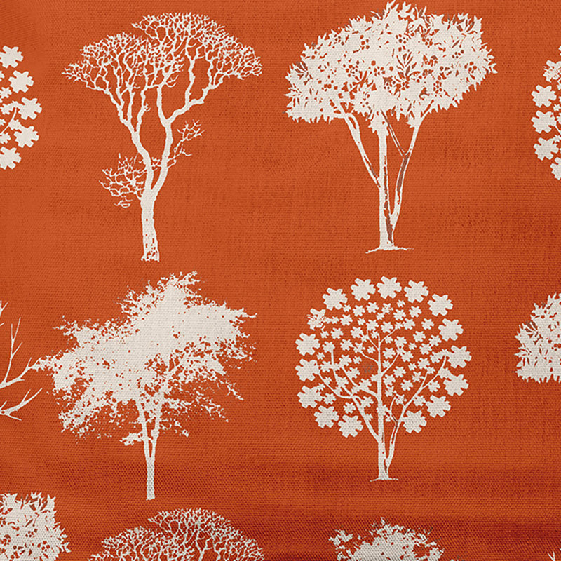 Coussin intérieur / extérieur Field Of Trees, Terre de Sienne, 20 po x 20 po