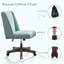 Chaise de bureau pivotante en chenille Mellins-2027826997