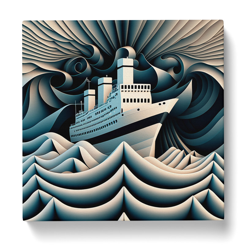 Modern Wall Art - Wrapped Canvas, 50cm H x 50cm W