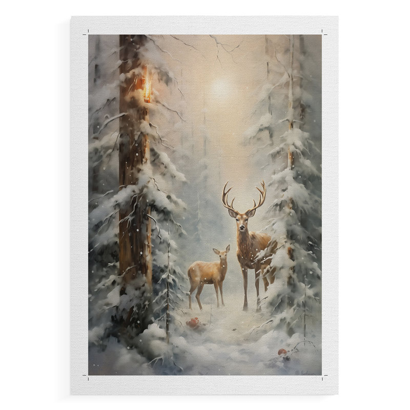 Art des Fêtes de Noël DCXCI - Impression sur toile seulement - NON-CADRE, H 36 po x l 24 po