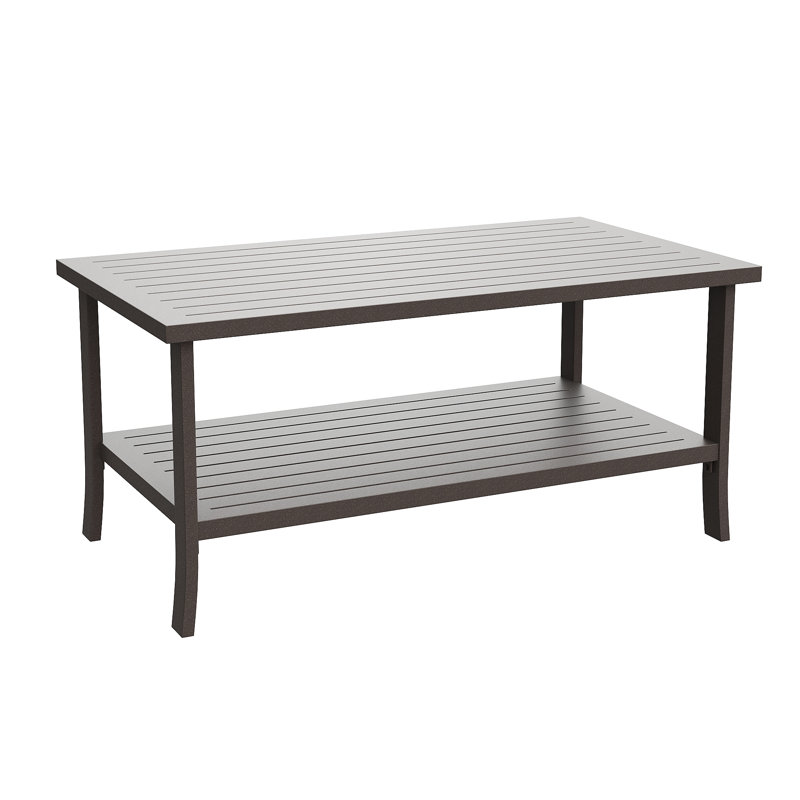 Deimos Rectangular Iron Outdoor Coffee Table , 37 " W 21 " D