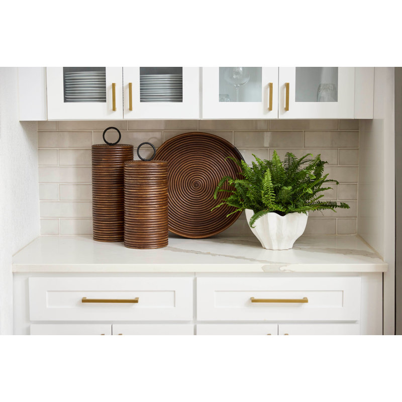 Papeete Wicker Jar, 16" H x 7" W x 7" D