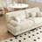 Modular Sectional Sofa Cloud Couch, Deep Seat 2-seater Sectional Couches For Living Room, Comfy Soft Chenille Sofa With 4 Pillows-948777921