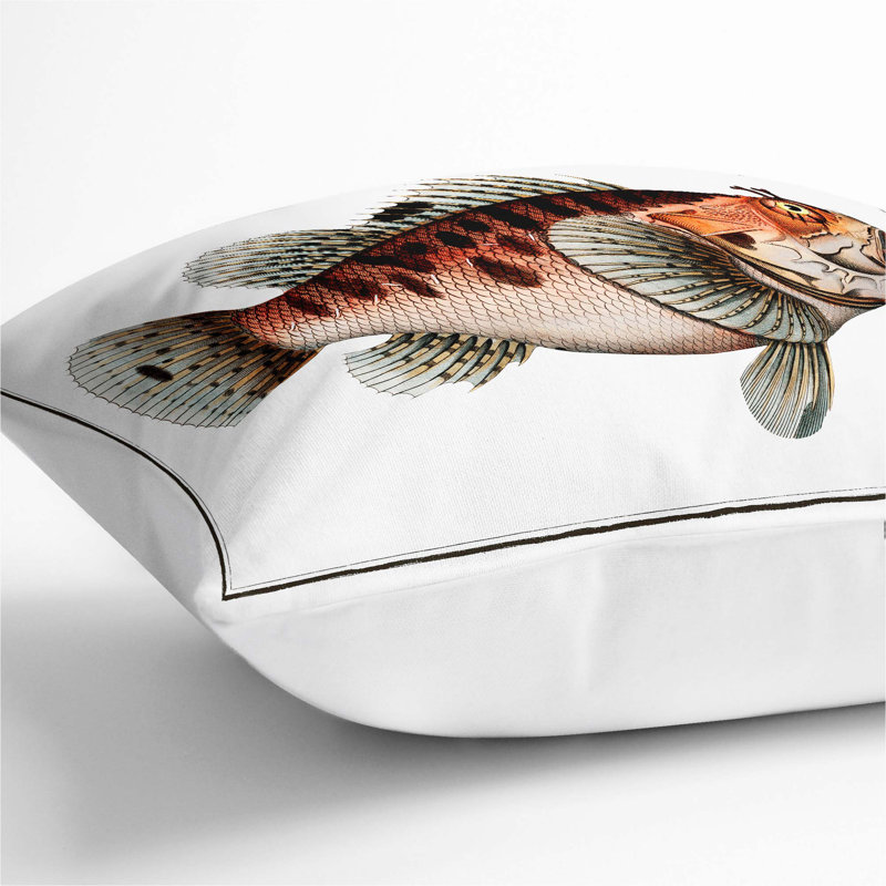 Square Cushion, 40cm H x 40cm W x 15cm D, White
