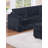 Contemporary Style L-Shaped 4Pc Sectional Set USB Cup Holder Loveseat Cushion Back Plastic Legs Cocktail Ottoman Square Arms Black Finish Primary Living Room-1653490134