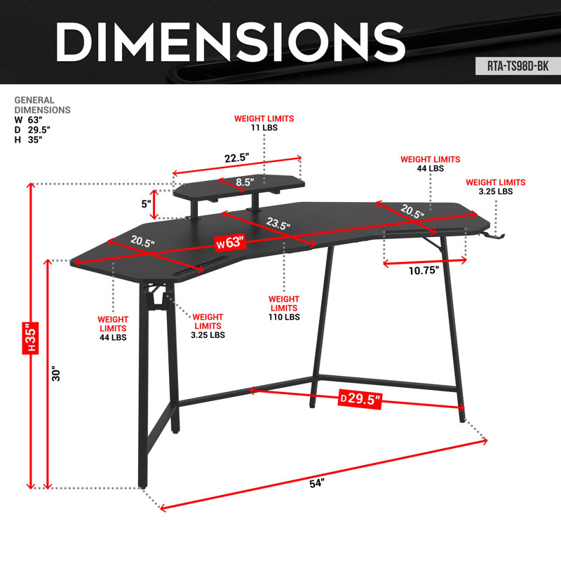 Game table with bookshelf and accessory shelf