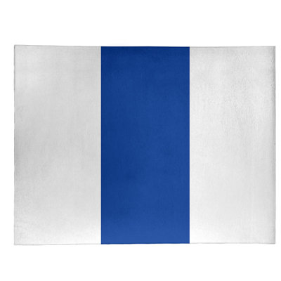 Tapis à rayures en poly-bleu