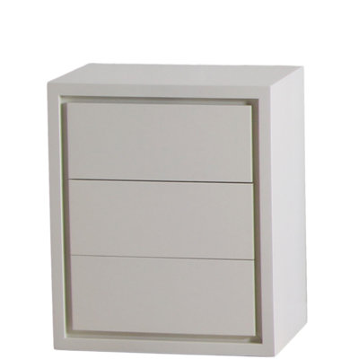 Iceland 45cm W Solid + Manufactured Wood Bedside Table
